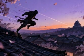 Shinobi em ação em Assassin's Creed Shadows.